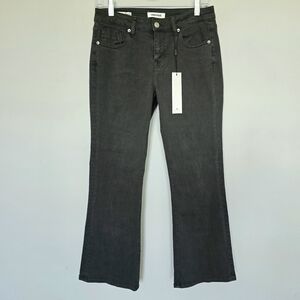 Vigoss Marley Mid Rise Crop Bootcut Jeans 27 Olive Green NWT